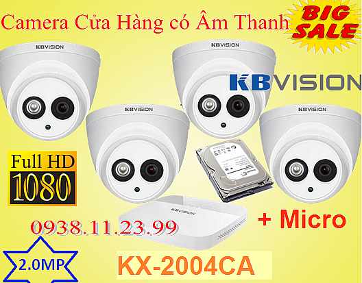 lắp camera quan sát có âm thanh giá rẻ chất lương5 trọn bộ
