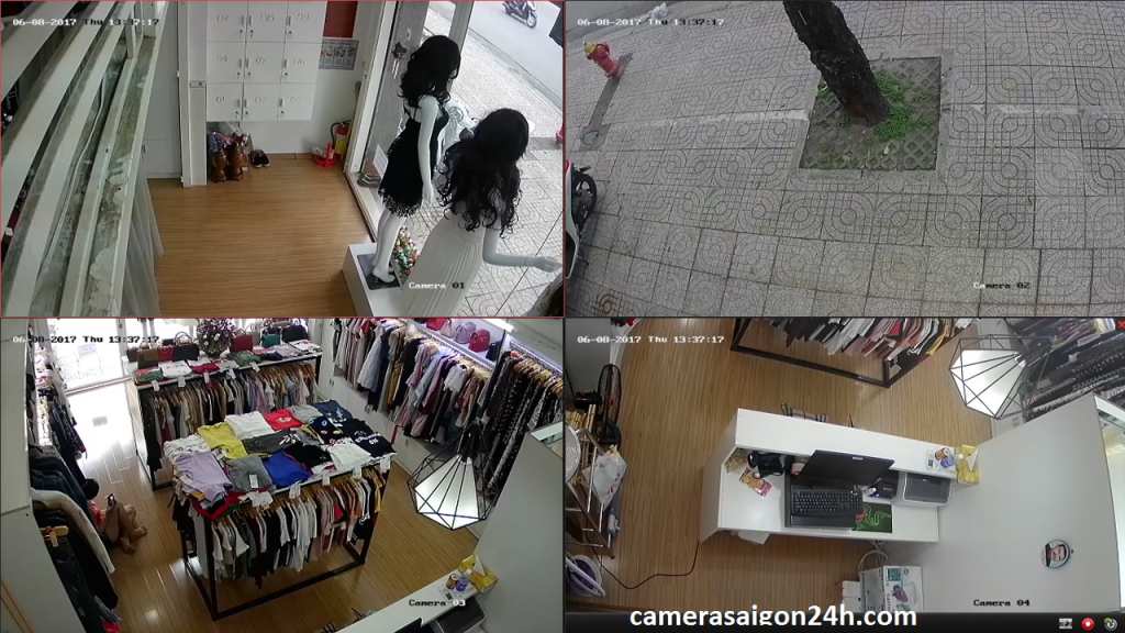 lắp đặt camera giám sát cửa hàng chất lượng