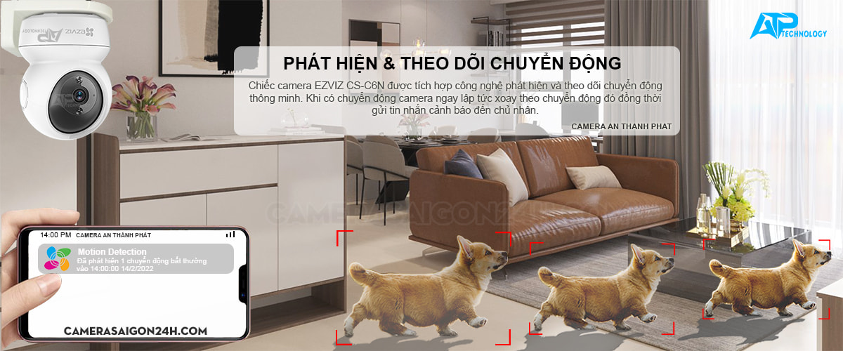 Lắp camera c6n phát hiện chuyển động