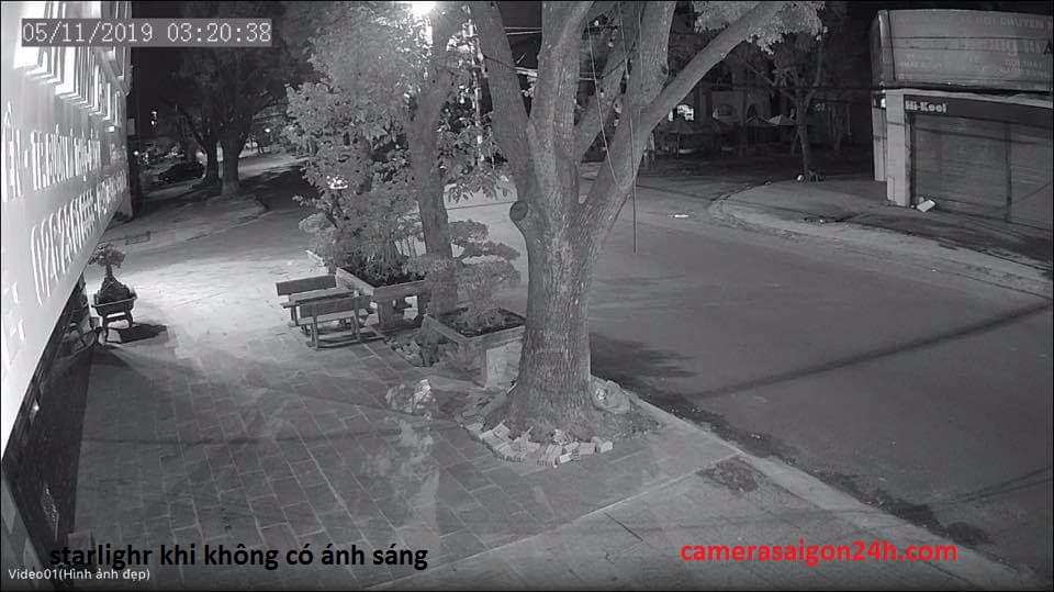 lắp camera starlight không có ánh sáng