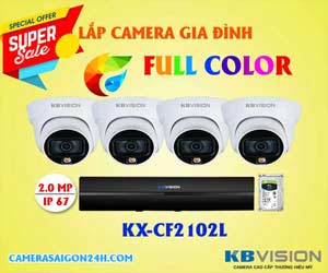 lắp 1 camera full color kbvision kx-cf2102l